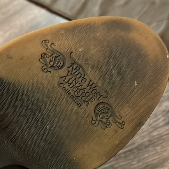 Nine West vintage America collection knee high gray leather boots - Picture 6 of 10